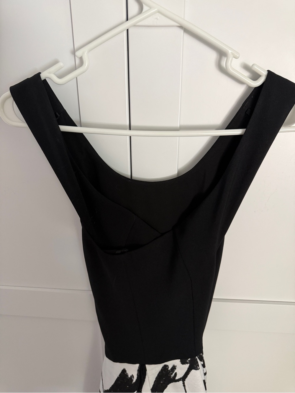 White House Black Market Black & White Floral A-Line Dress size 4 - Picture 5 of 5